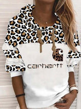 Women's Hoodies Leopard Letters Print Drawstring Hoody - Hoodies - Instastyled | Online Fashion Free Shipping Clothing, Dresses, Tops, Shoes - 15/02/2022 - 30-40 - color-purple