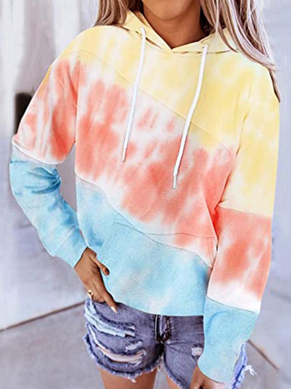 Women's Hoodies Panelled Drawstring Long Sleeve Hoodie - Hoodies - INS | Online Fashion Free Shipping Clothing, Dresses, Tops, Shoes - 20-30 - 27/08/2021 - Category_Hoodies