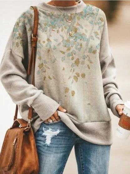 Women's Hoodies Printed Long Sleeve Round Neck Sweatshirt - Hoodies - INS | Online Fashion Free Shipping Clothing, Dresses, Tops, Shoes - 07/09/2021 - 20-30 - Category_Hoodies
