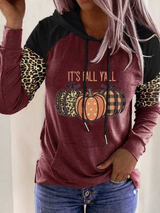 Women's Hoodies Printed Pocket Long Sleeve Hoody - Hoodies - Instastyled | Online Fashion Free Shipping Clothing, Dresses, Tops, Shoes - 20-30 - 23/08/2022 - color-gray