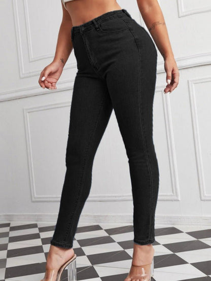 Women's Jeans High Waist Stretch Slim Jeans - Jeans - Instastyled | Online Fashion Free Shipping Clothing, Dresses, Tops, Shoes - 20/09/2022 - 30-40 - bottoms