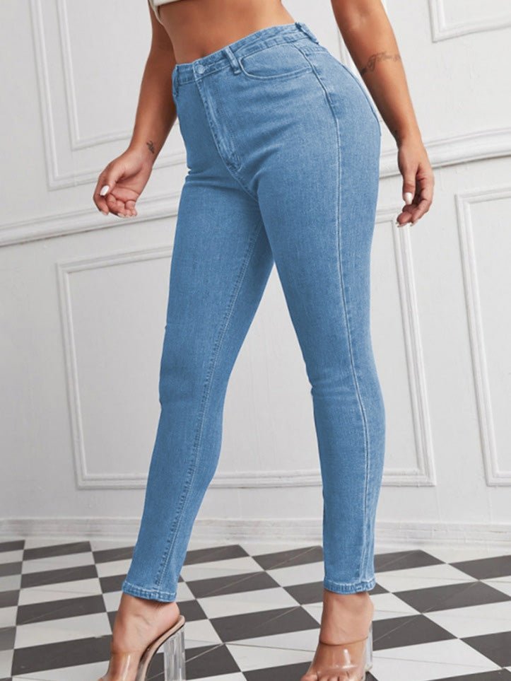 Women's Jeans High Waist Stretch Slim Jeans - Jeans - Instastyled | Online Fashion Free Shipping Clothing, Dresses, Tops, Shoes - 20/09/2022 - 30-40 - bottoms