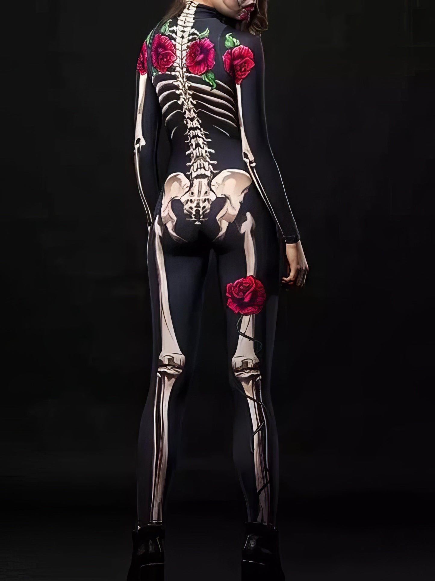 Women's Jumpsuit Halloween Skull Skeleton Print Jumpsuit