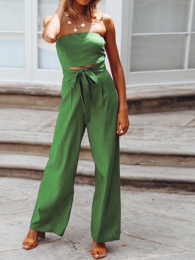 Women's Jumpsuits Backless Hollow Slim Fit Straight Jumpsuit - Jumpsuits - Instastyled | Online Fashion Free Shipping Clothing, Dresses, Tops, Shoes - 18/02/2022 - 40-50 - Bottoms