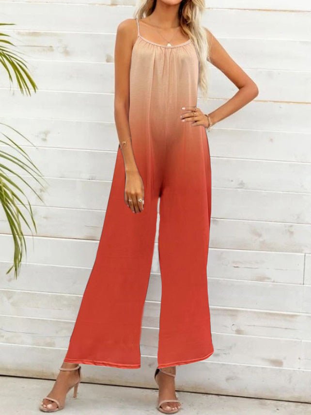 Women's Jumpsuits Casual Gradient Sling Sleeveless Jumpsuit - Jumpsuits - Instastyled | Online Fashion Free Shipping Clothing, Dresses, Tops, Shoes - 20-30 - 29/06/2022 - Bottoms