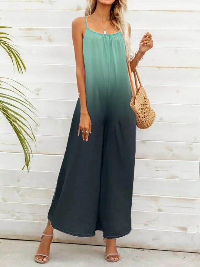 Women's Jumpsuits Casual Gradient Sling Sleeveless Jumpsuit - Jumpsuits - Instastyled | Online Fashion Free Shipping Clothing, Dresses, Tops, Shoes - 20-30 - 29/06/2022 - Bottoms