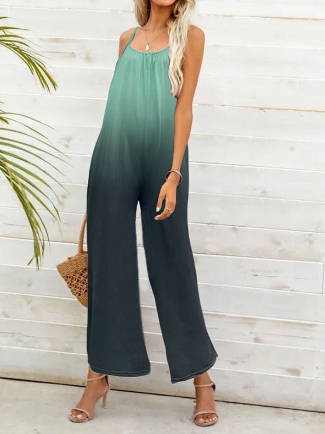 Women's Jumpsuits Casual Gradient Sling Sleeveless Jumpsuit - Jumpsuits - Instastyled | Online Fashion Free Shipping Clothing, Dresses, Tops, Shoes - 20-30 - 29/06/2022 - Bottoms