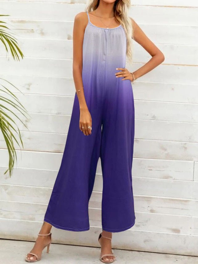 Women's Jumpsuits Casual Gradient Sling Sleeveless Jumpsuit - Jumpsuits - Instastyled | Online Fashion Free Shipping Clothing, Dresses, Tops, Shoes - 20-30 - 29/06/2022 - Bottoms