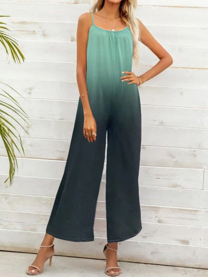 Women's Jumpsuits Casual Gradient Sling Sleeveless Jumpsuit - Jumpsuits - Instastyled | Online Fashion Free Shipping Clothing, Dresses, Tops, Shoes - 20-30 - 29/06/2022 - Bottoms