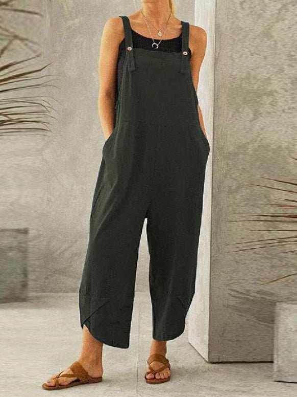 Women's Jumpsuits Casual Solid Pocket Bib Jumpsuit - Jumpsuits - Instastyled | Online Fashion Free Shipping Clothing, Dresses, Tops, Shoes - 20-30 - 25/02/2022 - Bottoms