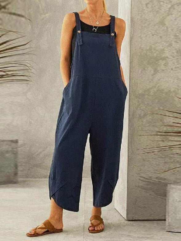 Women's Jumpsuits Casual Solid Pocket Bib Jumpsuit - Jumpsuits - Instastyled | Online Fashion Free Shipping Clothing, Dresses, Tops, Shoes - 20-30 - 25/02/2022 - Bottoms