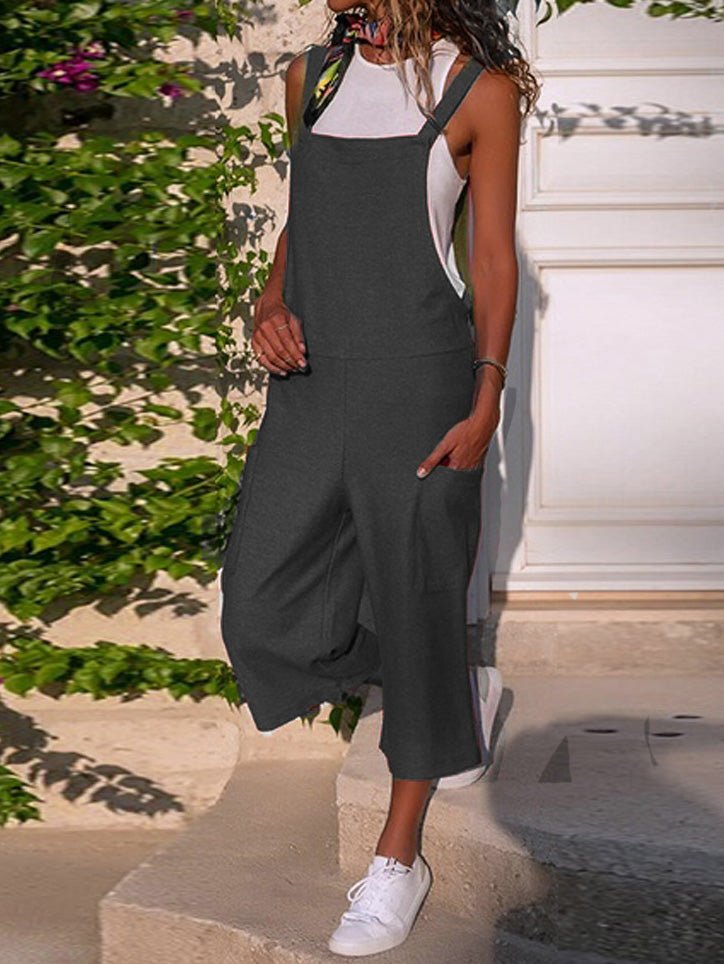 Women's Jumpsuits Casual Solid Sling Wide Leg Jumpsuit - Jumpsuits - Instastyled | Online Fashion Free Shipping Clothing, Dresses, Tops, Shoes - 29/04/2022 - 30-40 - Bottoms