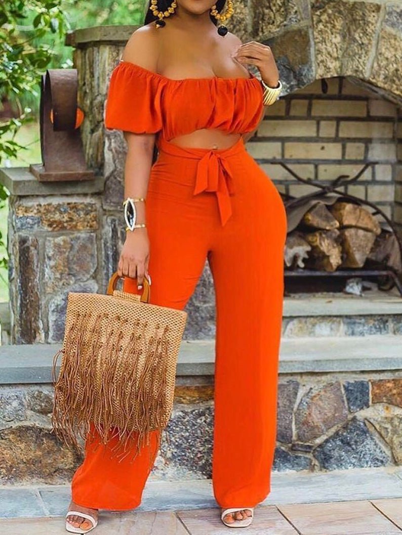 Women's Jumpsuits One-Shoulder Hollow Backless Jumpsuit - Jumpsuits - Instastyled | Online Fashion Free Shipping Clothing, Dresses, Tops, Shoes - 26/07/2022 - Bottoms - Color_Black