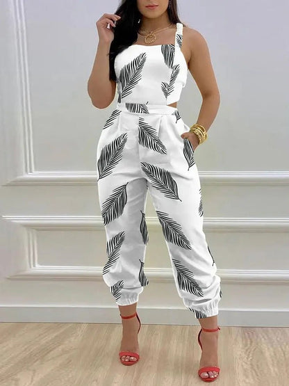 Women's Jumpsuits Sling Bare Back Pocket Sleeveless Jumpsuit - Jumpsuits - Instastyled | Online Fashion Free Shipping Clothing, Dresses, Tops, Shoes - 31/03/2022 - 40-50 - Bottoms