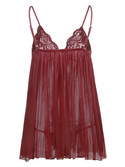 Women's Lace Sheer Red Lingerie - INS | Online Fashion Free Shipping Clothing, Dresses, Tops, Shoes