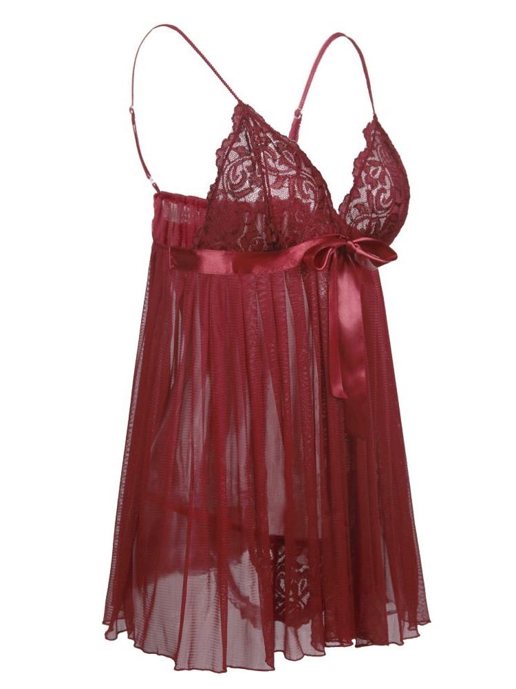 Women's Lace Sheer Red Lingerie - INS | Online Fashion Free Shipping Clothing, Dresses, Tops, Shoes