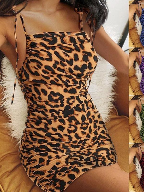 Women's Leopard Print Braces Skirt - INS | Online Fashion Free Shipping Clothing, Dresses, Tops, Shoes