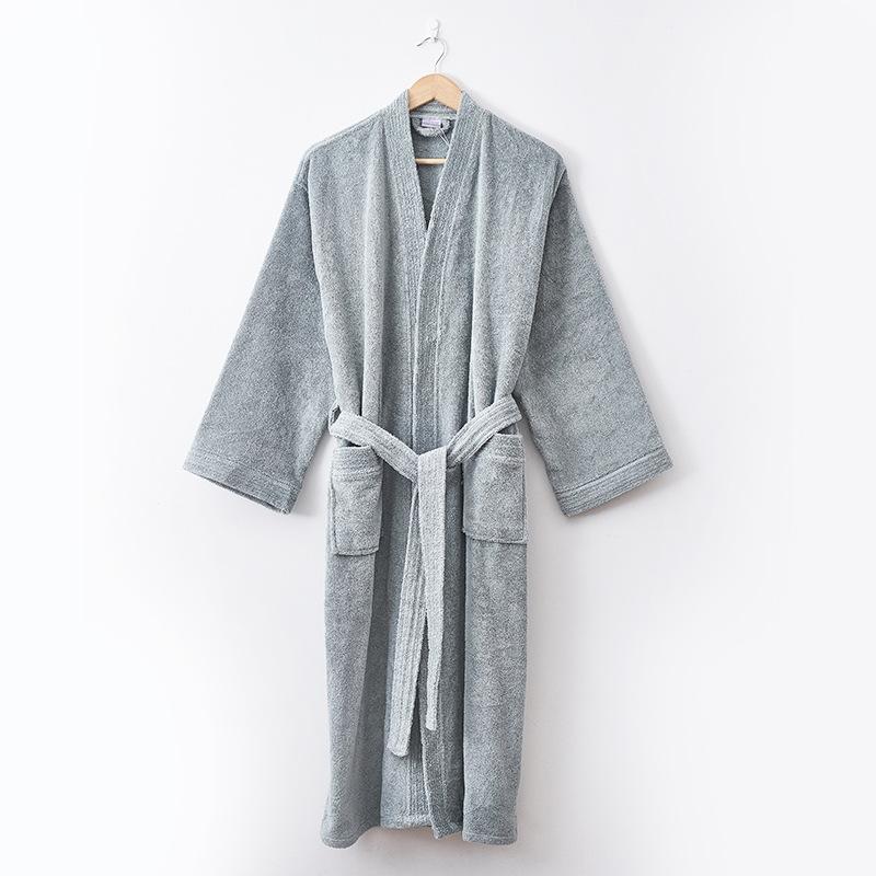 Women's Lightweight Sweater Fleece Wrap Robe - Robes - INS | Online Fashion Free Shipping Clothing, Dresses, Tops, Shoes - 03/03/2021 - 2XL - Color_Gray