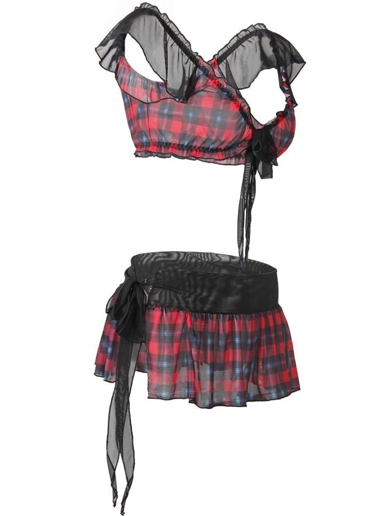 Women's Lingerie Super Short Plaid Skirt - INS | Online Fashion Free Shipping Clothing, Dresses, Tops, Shoes