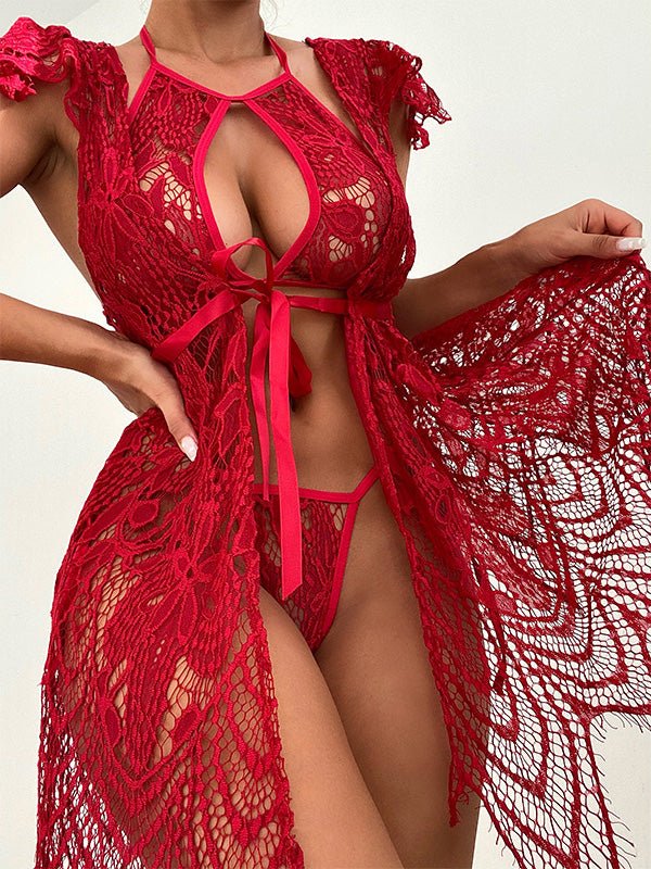 Women's Lingeries Lace Irregular Hollow Lingerie Set - Lingeries - Instastyled | Online Fashion Free Shipping Clothing, Dresses, Tops, Shoes - 11/02/2022 - 30-40 - All Accs & Jewelry