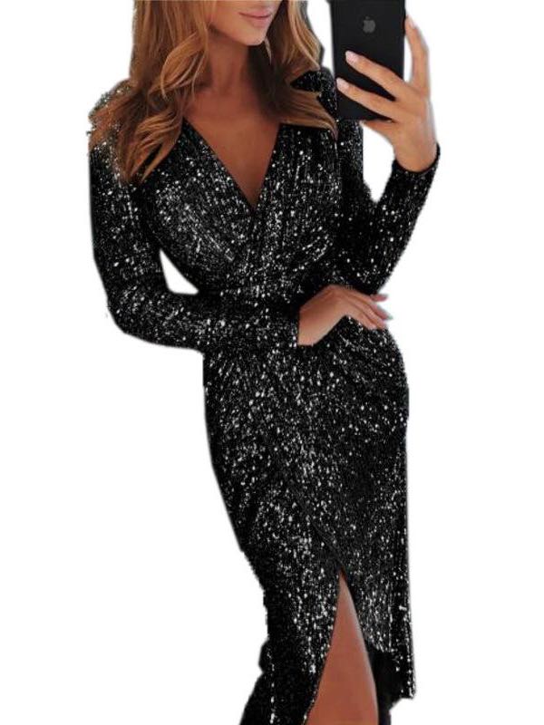 Women's Long Sleeved Dress - INS | Online Fashion Free Shipping Clothing, Dresses, Tops, Shoes