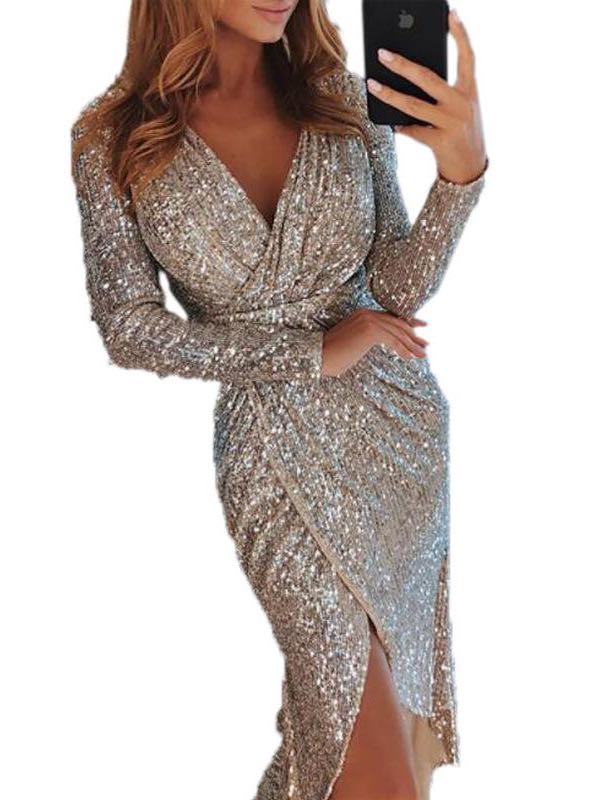 Women's Long Sleeved Dress - INS | Online Fashion Free Shipping Clothing, Dresses, Tops, Shoes
