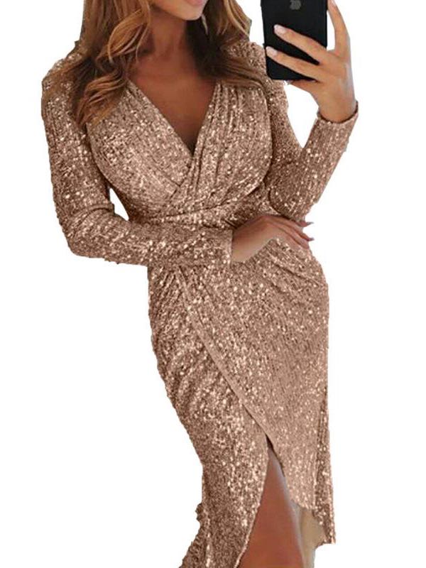 Women's Long Sleeved Dress - INS | Online Fashion Free Shipping Clothing, Dresses, Tops, Shoes