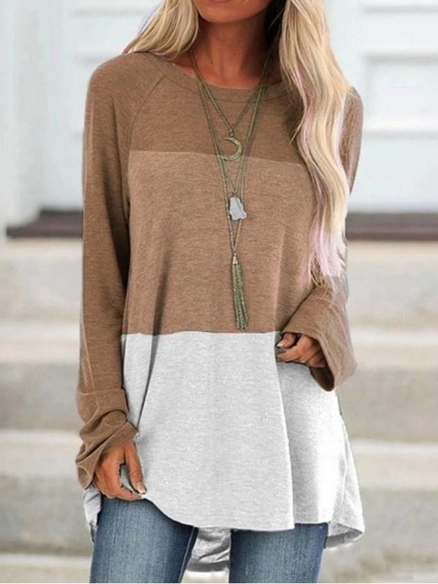 Womens Loose Round Neck T Shirt - INS | Online Fashion Free Shipping Clothing, Dresses, Tops, Shoes