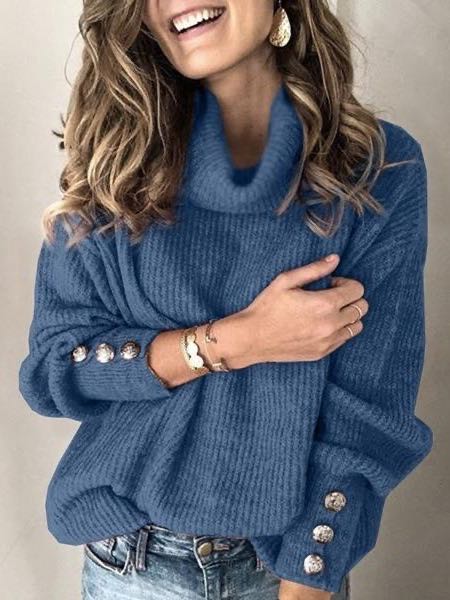 Women's Mock Turtleneck Sweater - INS | Online Fashion Free Shipping Clothing, Dresses, Tops, Shoes