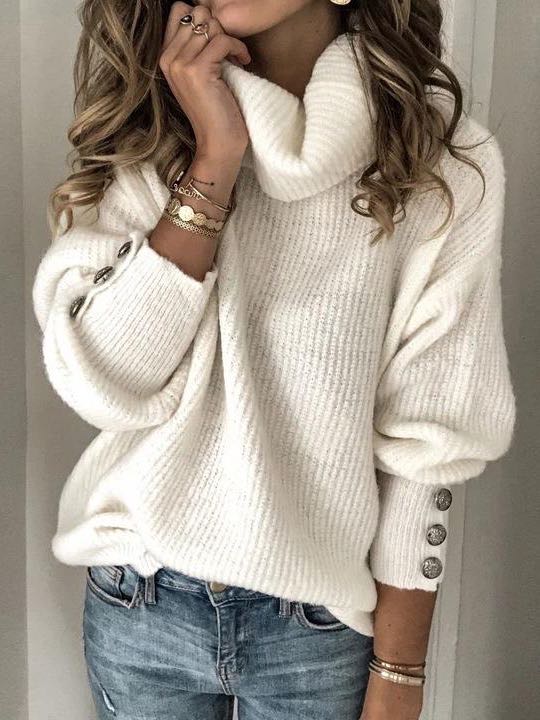 Women's Mock Turtleneck Sweater - INS | Online Fashion Free Shipping Clothing, Dresses, Tops, Shoes