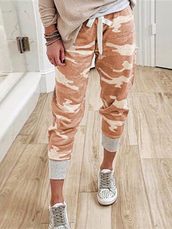 Women's Pants Camouflage Print Drawstring Track Pants - Pants - Instastyled | Online Fashion Free Shipping Clothing, Dresses, Tops, Shoes - 20-30 - 25/07/2022 - bottoms