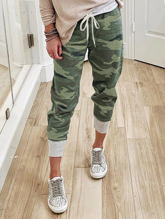 Women's Pants Camouflage Print Drawstring Track Pants - Pants - Instastyled | Online Fashion Free Shipping Clothing, Dresses, Tops, Shoes - 20-30 - 25/07/2022 - bottoms