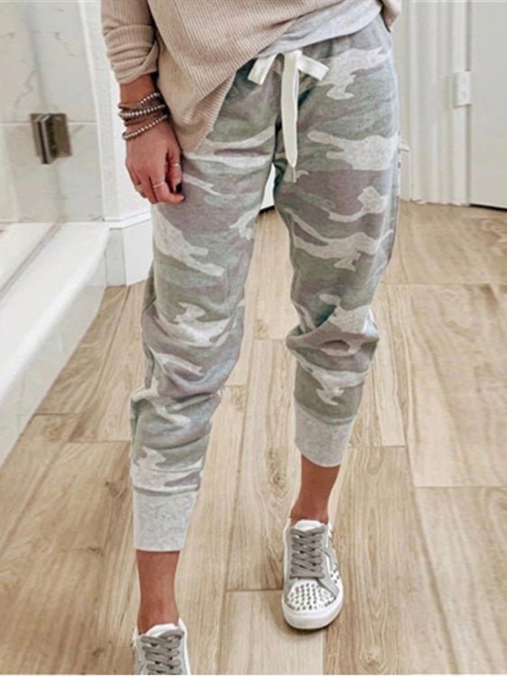 Women's Pants Camouflage Print Drawstring Track Pants - Pants - Instastyled | Online Fashion Free Shipping Clothing, Dresses, Tops, Shoes - 20-30 - 25/07/2022 - bottoms