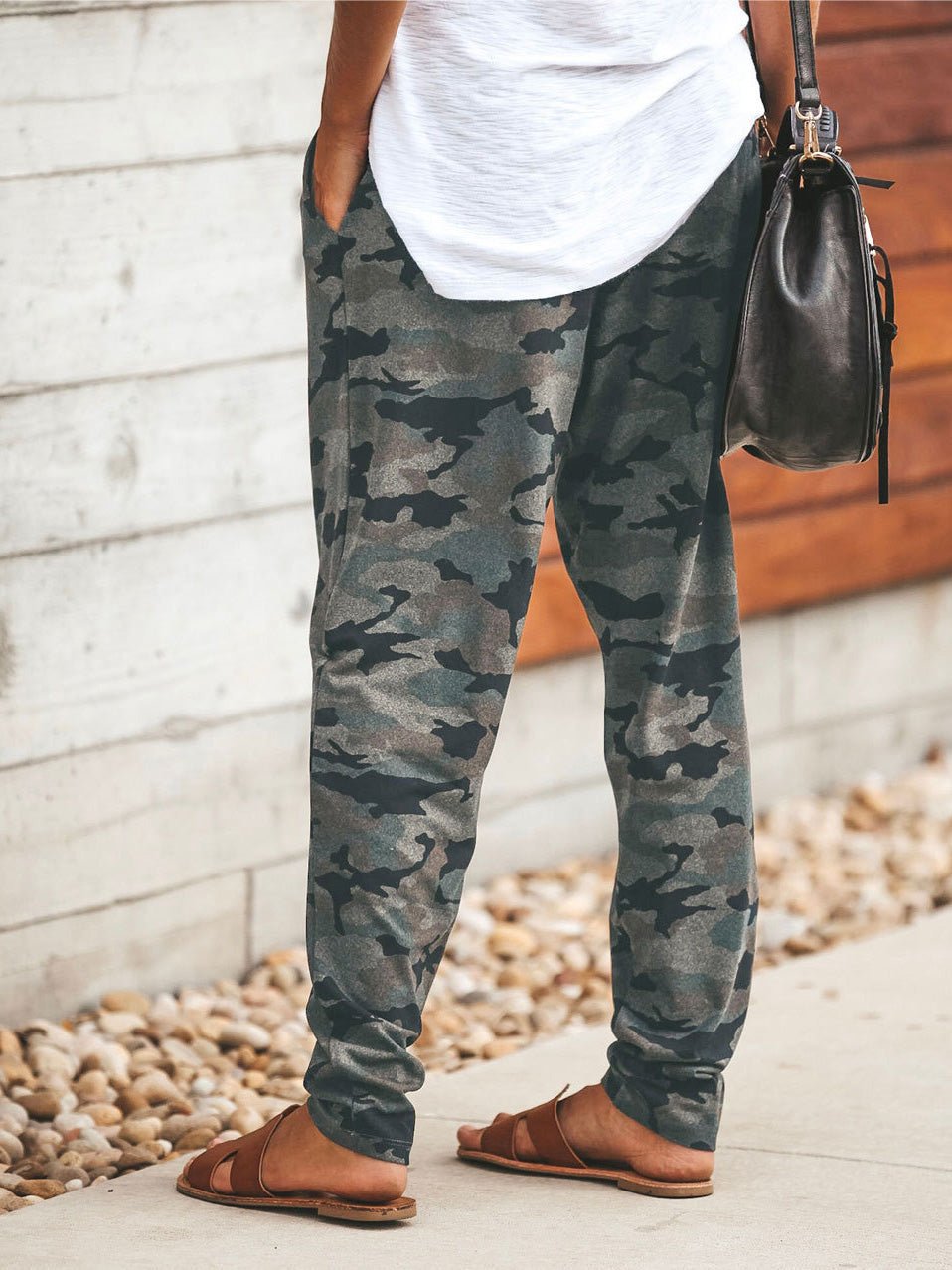 Women's Pants Camouflage Print Slim Fit Strap Lounge Pants - Pants - Instastyled | Online Fashion Free Shipping Clothing, Dresses, Tops, Shoes - 20-30 - 25/07/2022 - bottoms