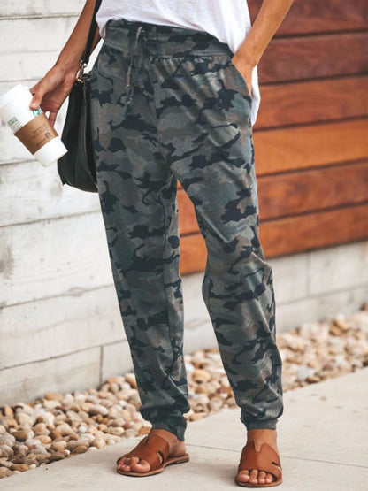 Women's Pants Camouflage Print Slim Fit Strap Lounge Pants - Pants - Instastyled | Online Fashion Free Shipping Clothing, Dresses, Tops, Shoes - 20-30 - 25/07/2022 - bottoms