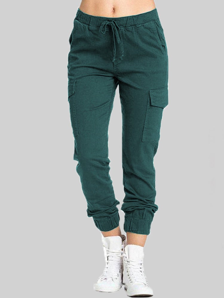 Women's Pants Casual Cargo Elastic Pocket Tethered Harem pants - Pants - Instastyled | Online Fashion Free Shipping Clothing, Dresses, Tops, Shoes - 14/01/2022 - 20-30 - Bottoms