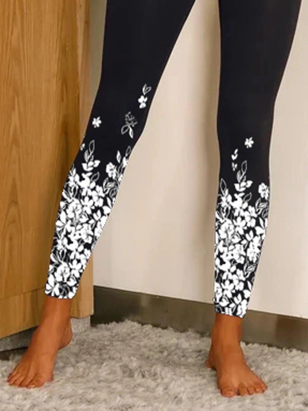 Women's Pants Casual Floral Print Slim-Fit Pant - Pants - INS | Online Fashion Free Shipping Clothing, Dresses, Tops, Shoes - 20-30 - 22/11/2021 - Bottoms