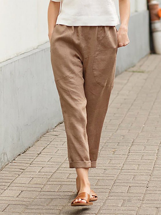 Women's Pants Casual Solid Pocket Harem Pants - Pants - Instastyled | Online Fashion Free Shipping Clothing, Dresses, Tops, Shoes - 19/07/2022 - 20-30 - bottoms