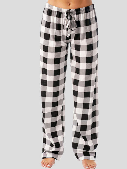 Women's Pants Classic Plaid Elastic Casual Pants - Pants - Instastyled | Online Fashion Free Shipping Clothing, Dresses, Tops, Shoes - 20-30 - 22/12/2021 - Bottoms