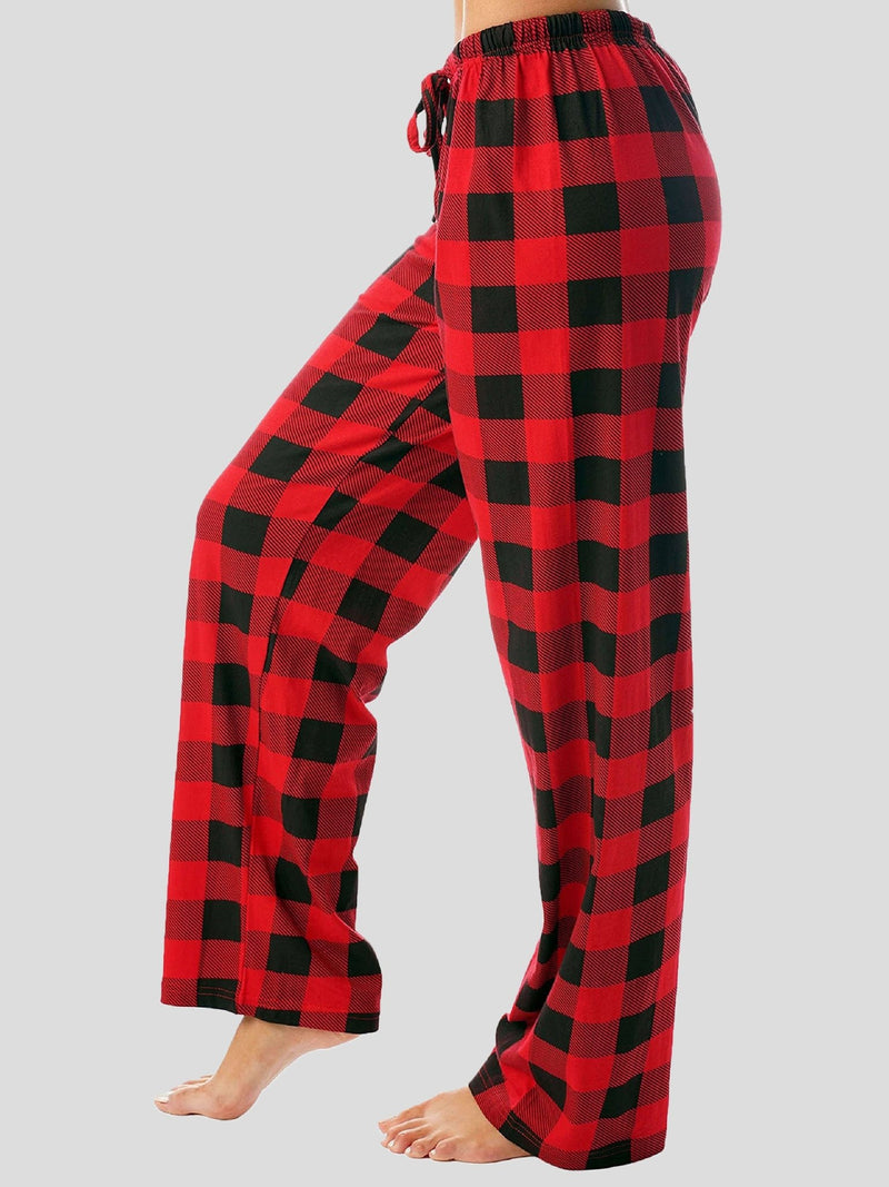Women's Pants Classic Plaid Elastic Casual Pants - Pants - Instastyled | Online Fashion Free Shipping Clothing, Dresses, Tops, Shoes - 20-30 - 22/12/2021 - Bottoms