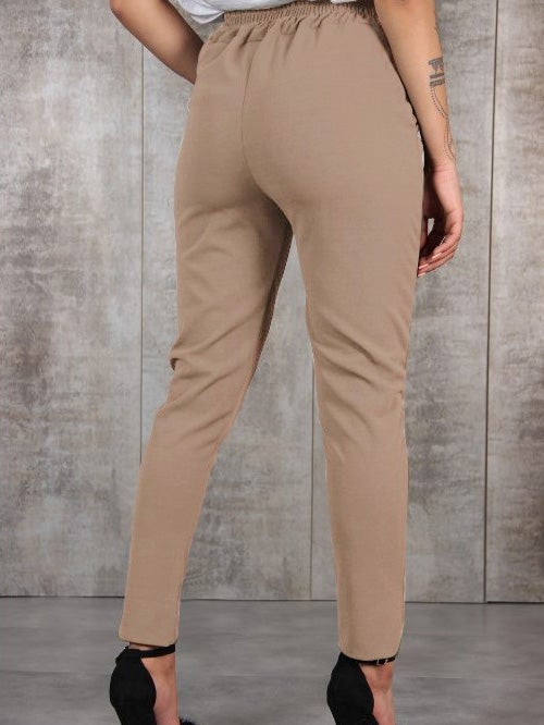 Women's Pants Fashion Belted Pocket Casual Pants - Pants - Instastyled | Online Fashion Free Shipping Clothing, Dresses, Tops, Shoes - 20-30 - 22/12/2021 - Bottoms