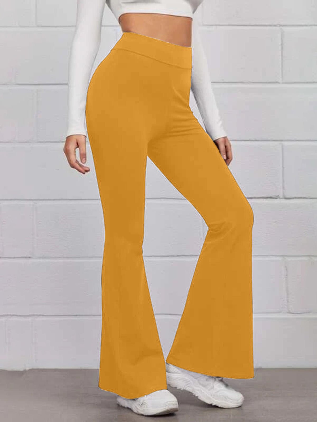 Women's Pants High Waist Slim Slightly Flared Casual Pants - Pants - Instastyled | Online Fashion Free Shipping Clothing, Dresses, Tops, Shoes - 20-30 - 27/06/2022 - Bottoms