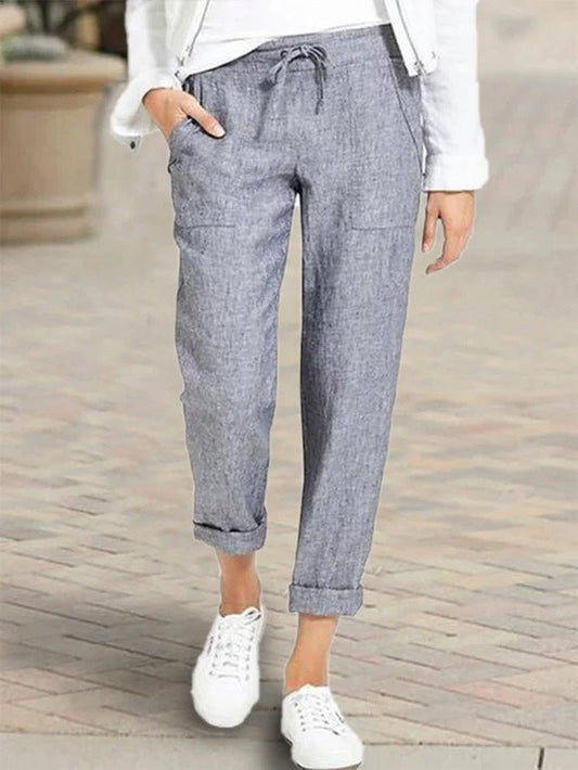 Women's Pants Lace-Up High Waist Pocket Casual Pants - Pants - Instastyled | Online Fashion Free Shipping Clothing, Dresses, Tops, Shoes - 20-30 - 29/06/2022 - Bottoms