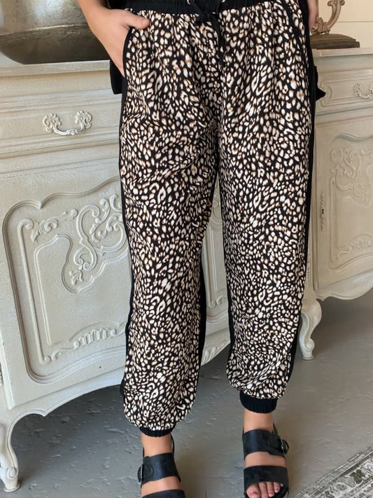 Women's Pants Leopard Print Stitching Harlan Casual Trousers - Pants - INS | Online Fashion Free Shipping Clothing, Dresses, Tops, Shoes - 04/11/2021 - 20-30 - Bottoms