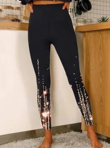 Women's Pants Skinny Star Print High Waist Slim Leggings - Pants - Instastyled | Online Fashion Free Shipping Clothing, Dresses, Tops, Shoes - 03/12/2021 - 10-20 - Bottoms