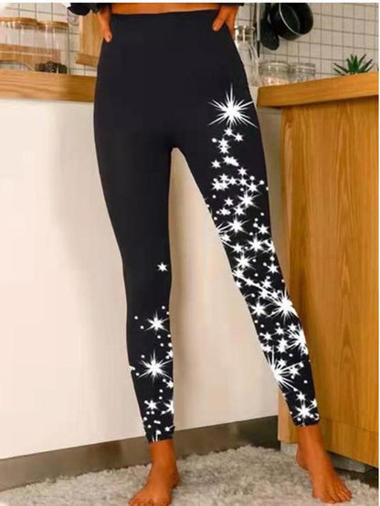 Women's Pants Skinny Star Print High Waist Slim Leggings - Pants - Instastyled | Online Fashion Free Shipping Clothing, Dresses, Tops, Shoes - 03/12/2021 - 10-20 - Bottoms