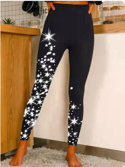 Women's Pants Skinny Star Print High Waist Slim Leggings - Pants - Instastyled | Online Fashion Free Shipping Clothing, Dresses, Tops, Shoes - 03/12/2021 - 10-20 - Bottoms