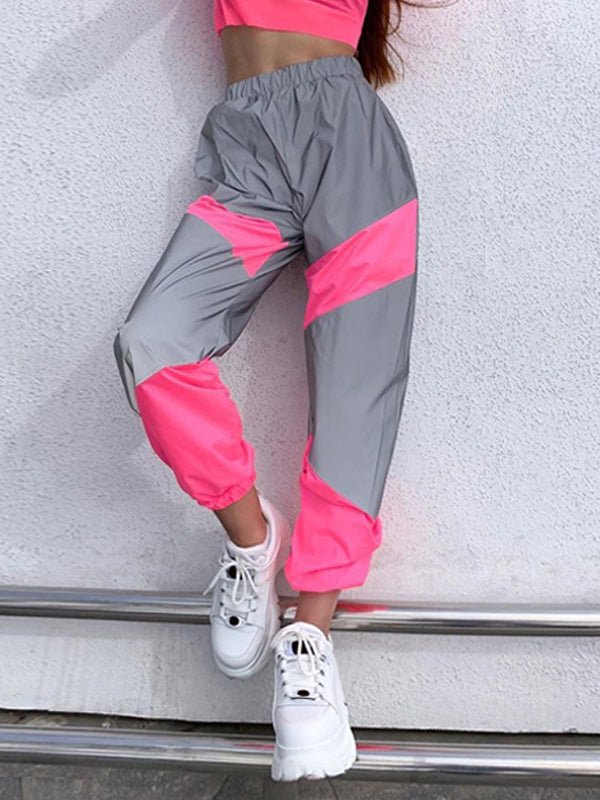 Women's Pants Sports Splicing Casual Waist Pants - Pants - Instastyled | Online Fashion Free Shipping Clothing, Dresses, Tops, Shoes - 26/12/2022 - 30-40 - bottoms