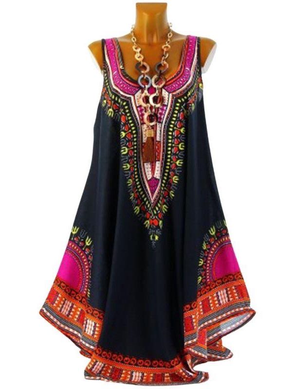 Women's Printed Ethnic Trend Dress - INS | Online Fashion Free Shipping Clothing, Dresses, Tops, Shoes