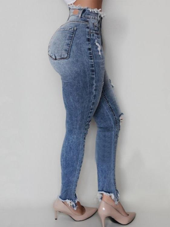 Women's Ripped Tassel Jeans - Jeans - INS | Online Fashion Free Shipping Clothing, Dresses, Tops, Shoes - 15/03/2021 - 2XL - 3XL